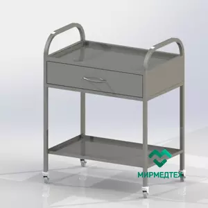 Подкатной столик медицинский Виталия СИП-2 с ящиком