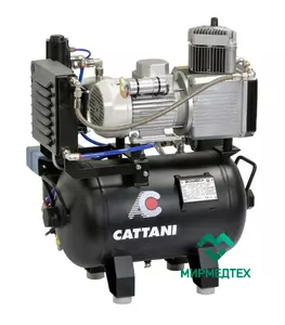 Компрессор стоматологический Cattani на 1 стоматологическую установку с осушителем в кожухе