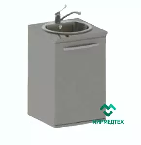 Тумба медицинская с мойкой на подиуме Виталия М1