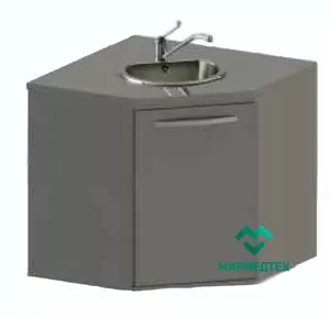 Медицинская тумба с мойкой на подиуме Виталия МУ