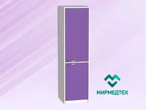 ШМР-1(м/м) Шкаф медицинский одностворчатый с распашными дверьми (металл/металл) и полками (3 полки, металл)