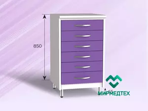 Тумба ТВ-6 с 6 выдвижными ящиками