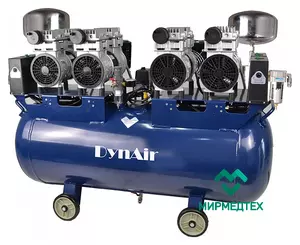 Dynamic DA7004D стоматологический компрессор 100-312, безмасляный, для 5 установок, с осушителем, 1-фазный